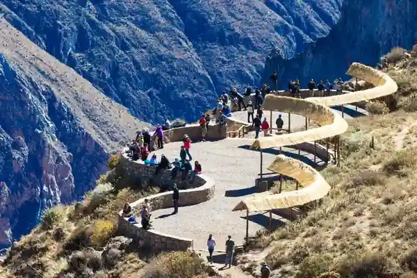 View of the Cruz del condor in Arequipa