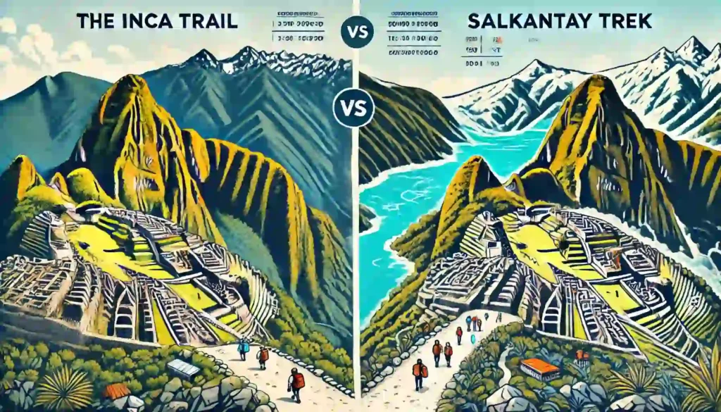 inca trail vs salkantay trek