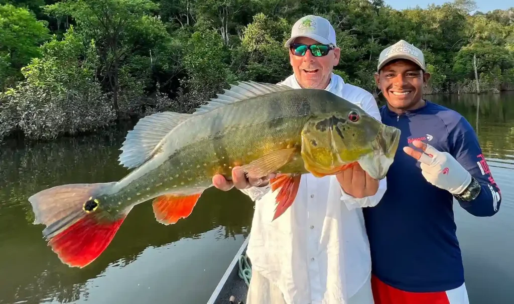 fishing in the amazon river