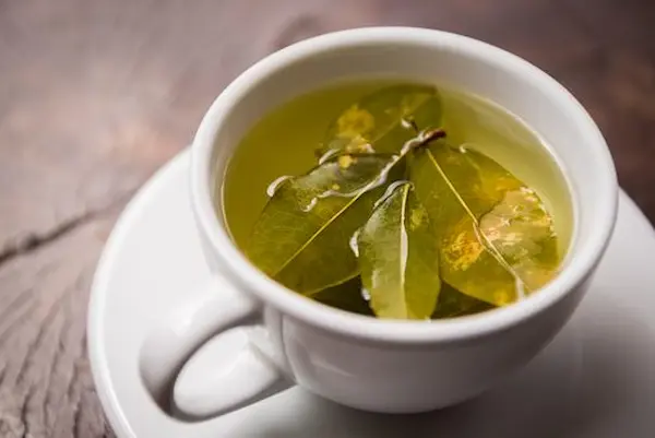 Cup of Mate de Coca tea, traditional Peruvian drink from the Andes